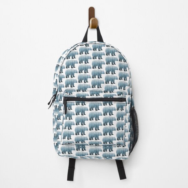 Misty Forest Bear - Turquoise Backpack