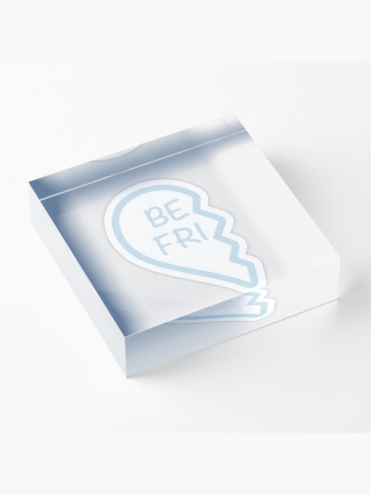 Alternate view of Best friend heart 1 Acrylic Block