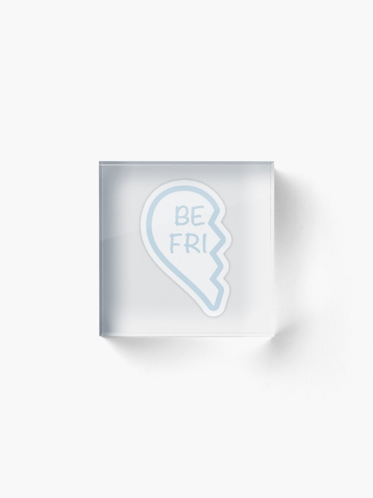 Alternate view of Best friend heart 1 Acrylic Block