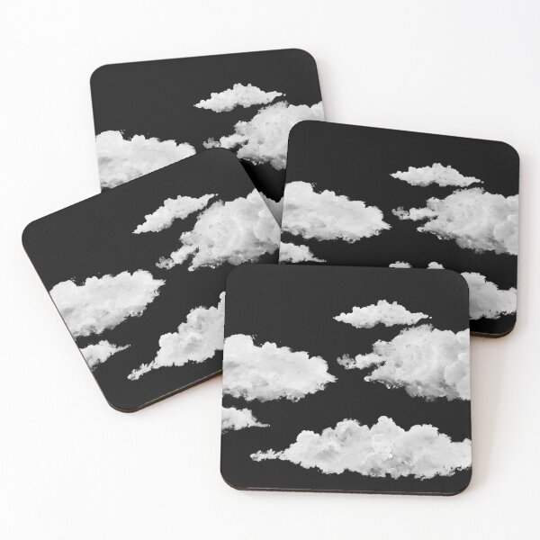 Item preview, Small White Clouds with Black Background designed and sold by Roxyy A.