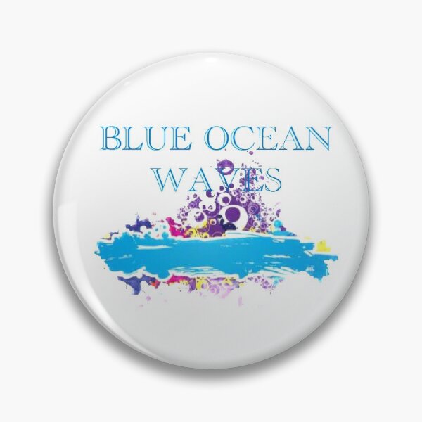 Item preview, Blue ocean waves new design  designed and sold by Cardio Boutique.