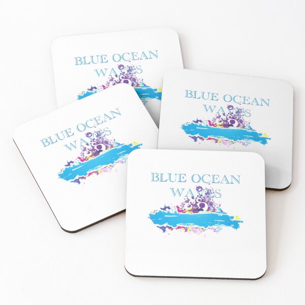 Item preview, Blue ocean waves new design  designed and sold by Cardio Boutique.