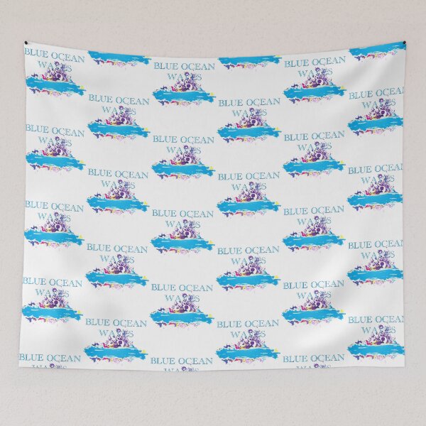 Item preview, Blue ocean waves new design  designed and sold by Cardio Boutique.