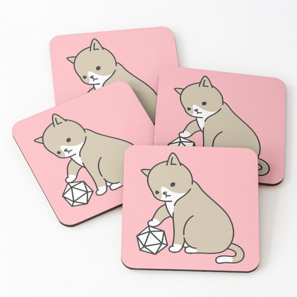 Item preview, Polyhedral D20 Dice and Cats designed and sold by pixeptional.