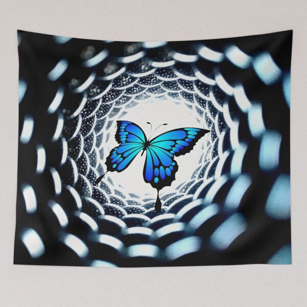 Item preview, Butterfly flying into a portal designed and sold by helenkaiy.