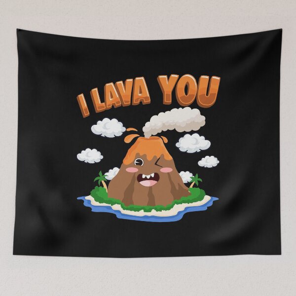 Item preview, Funny I Lava You Volcano Valentine's Day Pun designed and sold by perfectpresents.