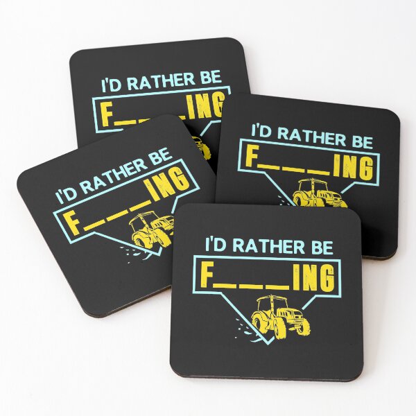 Item preview, Mens I'd Rather Be Farming Tractor Design For A Hobby Farmer print designed and sold by AYDreamers.