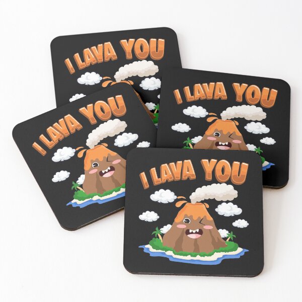 Item preview, Funny I Lava You Volcano Valentine's Day Pun designed and sold by perfectpresents.