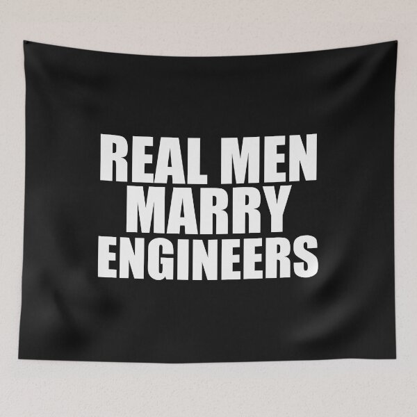 Item preview, Real men Marry Engineers Husband Wife Married to an Engineer designed and sold by losttribe.