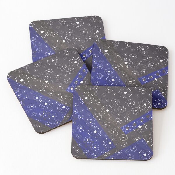 Item preview, Blue and Brown Abstract Stars Design designed and sold by Si-aidra.