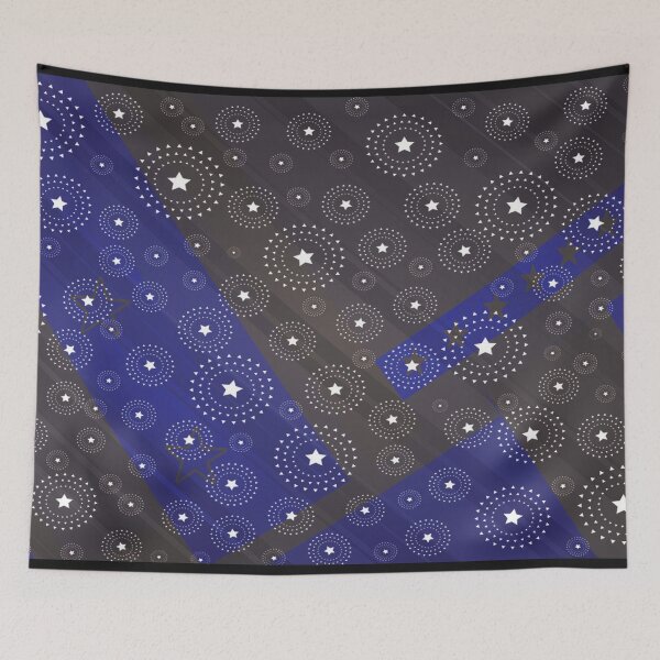 Item preview, Blue and Brown Abstract Stars Design designed and sold by Si-aidra.