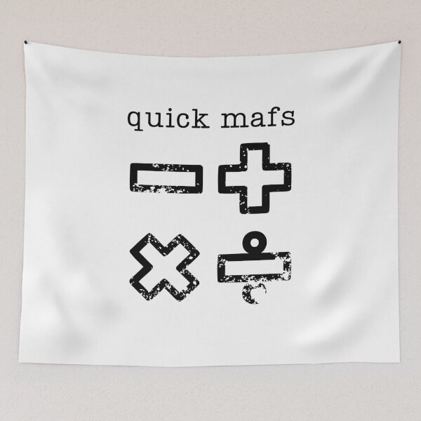 Item preview, Quick Mafs designed and sold by flying-flamingo.