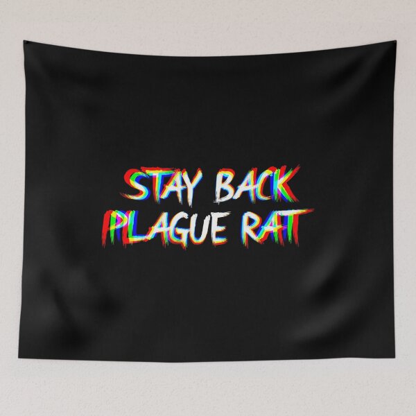 Item preview, Stay Back Plague Rat 3D White designed and sold by Mellebore.