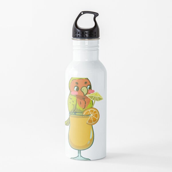 Lovebird with Orange Juice Water Bottle