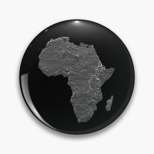Item preview, Africa Map Unknown Topography Rock style designed and sold by Mad Over Store.