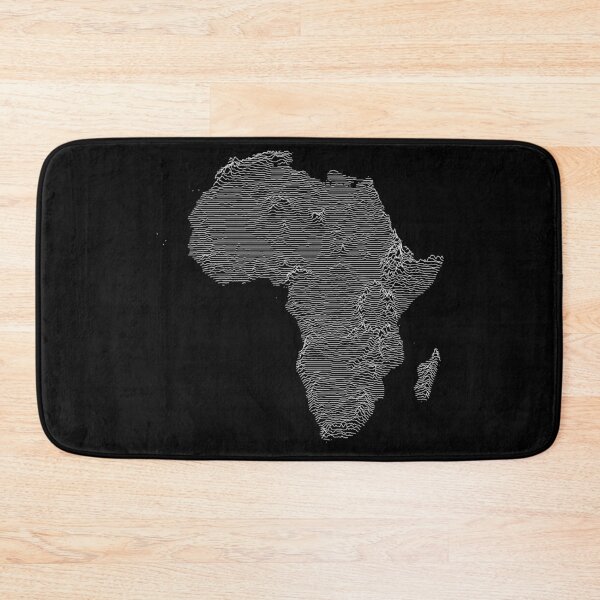 Item preview, Africa Map Unknown Topography Rock style designed and sold by Mad Over Store.