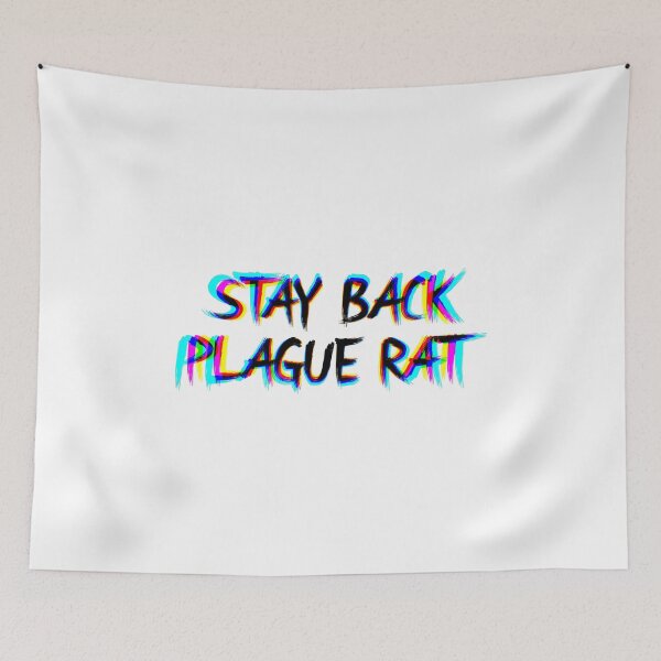 Item preview, Stay Back Plague Rat 3D Black designed and sold by Mellebore.