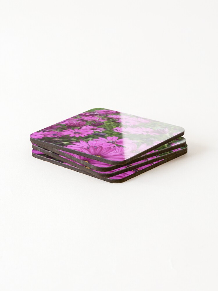 Thumbnail 4 of 5, Coasters (Set of 4), Daisies Spring In All Their Splendor designed and sold by taiche.