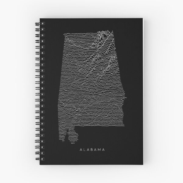 Item preview, Alabama Map Topography Rock style designed and sold by Mad Over Store.