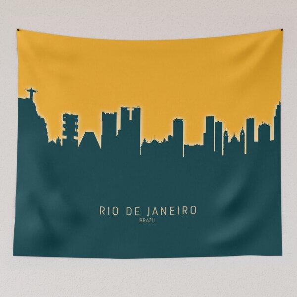 Item preview, Rio de Janeiro Brazil Skyline designed and sold by ArtPrints.