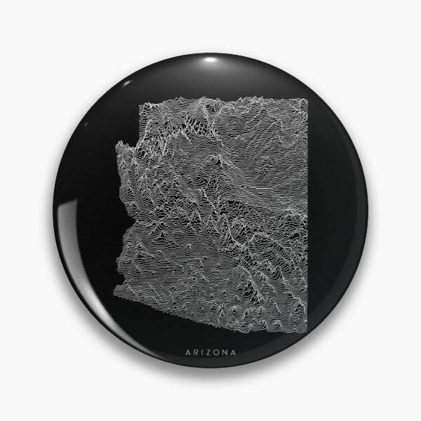 Item preview, Arizona Map Latest Topography Rock style  designed and sold by Mad Over Store.