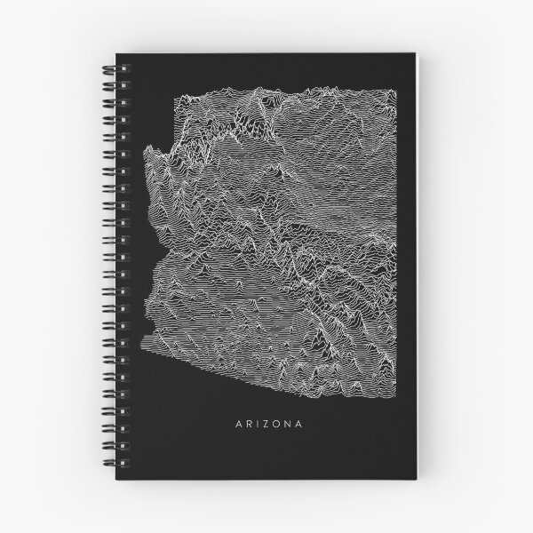 Item preview, Arizona Map Latest Topography Rock style  designed and sold by Mad Over Store.