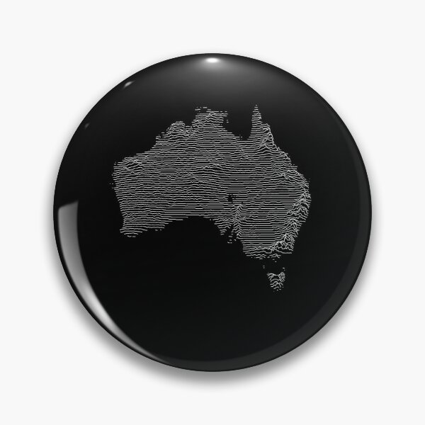 Item preview, Australia Map Latest Topography Rock style  designed and sold by Mad Over Store.