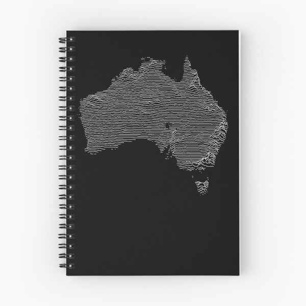 Item preview, Australia Map Latest Topography Rock style  designed and sold by Mad Over Store.