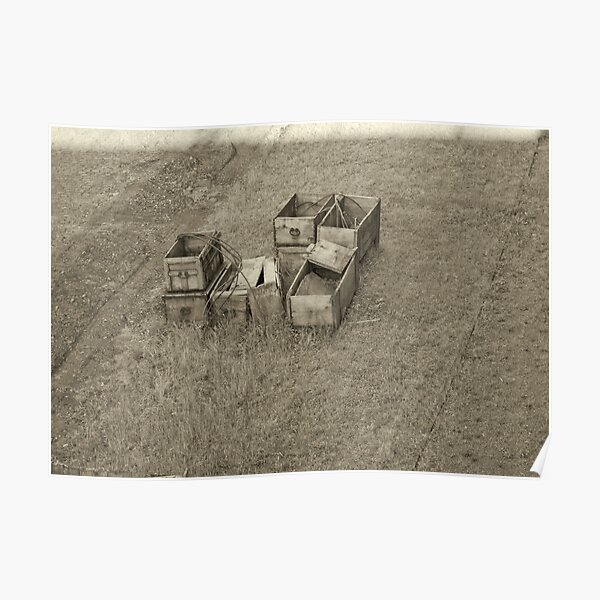 Wooden boxes Poster