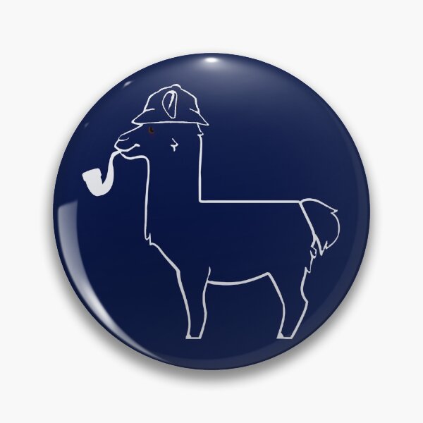 Item preview, The Great Llama Detective (White Outline) designed and sold by CrimeLab.