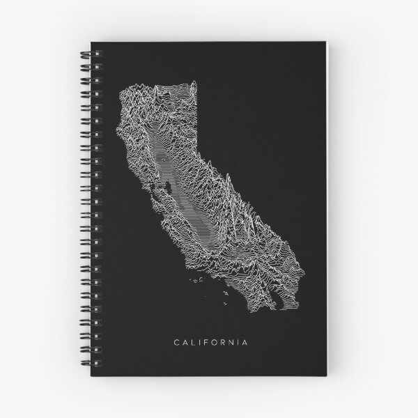 Item preview, California Map Latest Topography Rock style  designed and sold by Mad Over Store.