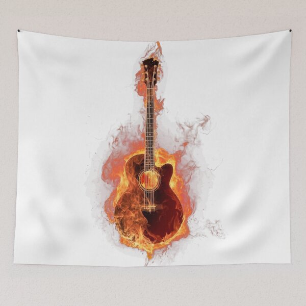 Item preview, fire guitar designed and sold by lacm2020.