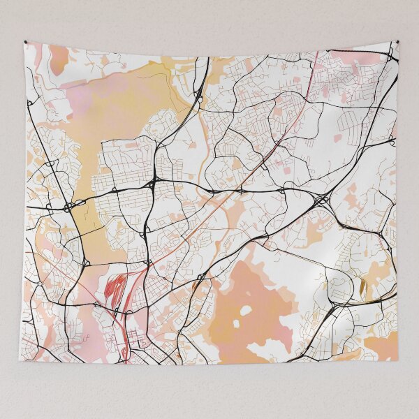 Item preview, Helsinki Finland Street Map Color designed and sold by IvonDesign.