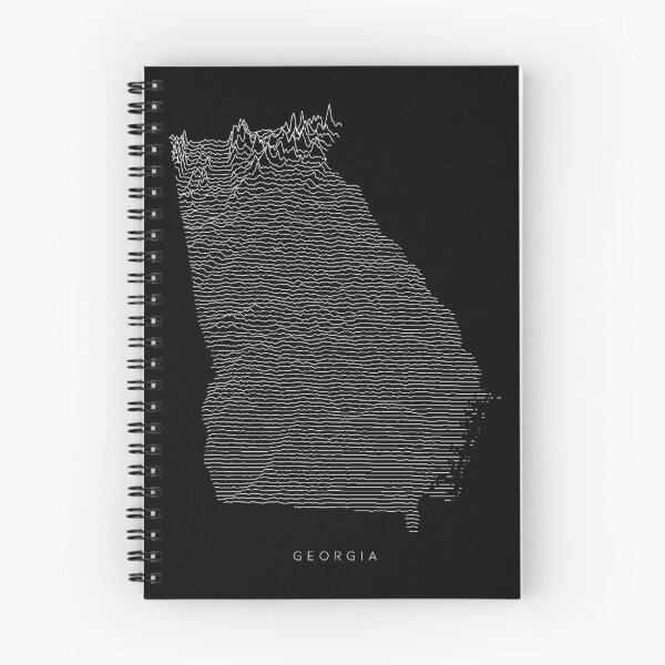 Item preview, Georgia Map Latest Topography Rock style  designed and sold by Mad Over Store.