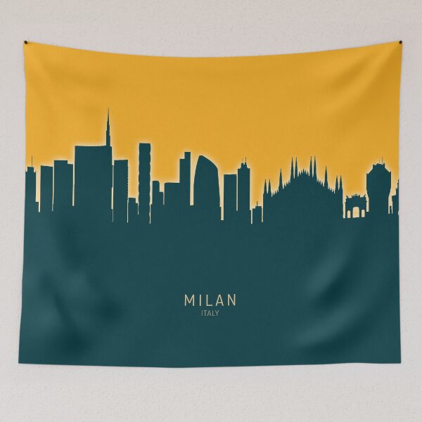 Item preview, Milan Italy Skyline designed and sold by ArtPrints.