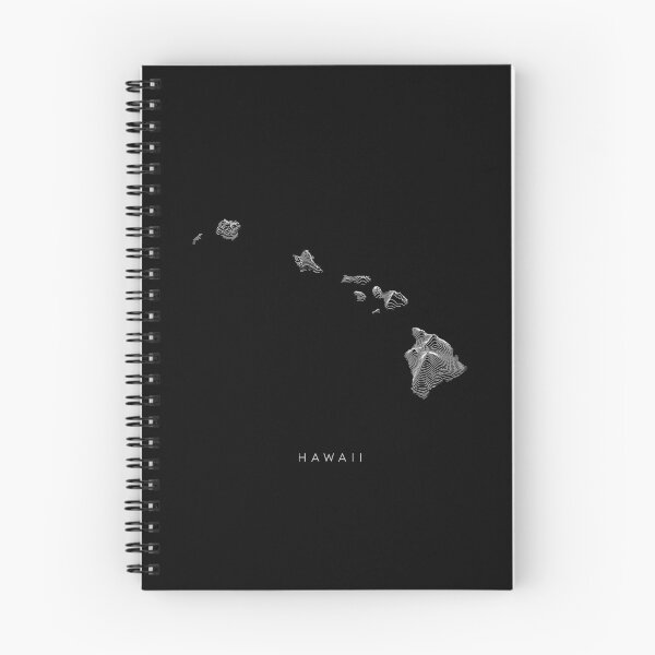 Item preview, Hawaii Map Latest Topography Rock style  designed and sold by Mad Over Store.