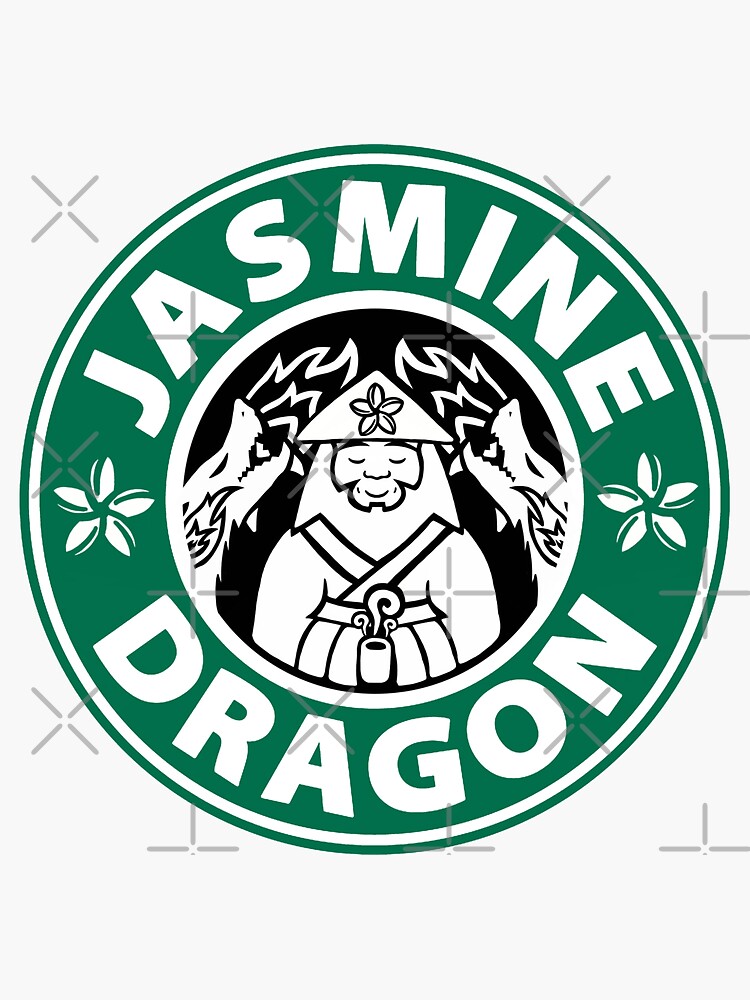 "Jasmine Dragon Tea Shop" Sticker for Sale by malice7222 Redbubble