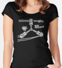BTTF: Flux capacitor Women's Fitted Scoop T-Shirt