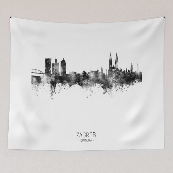 Item preview, Zagreb Croatia Skyline designed and sold by ArtPrints.