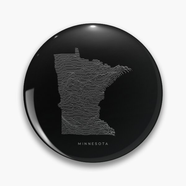 Item preview, Minnesota Map Latest Topography Rock style  designed and sold by Mad Over Store.