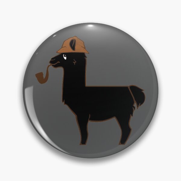 Item preview, The Great Llama Detective (Black) designed and sold by CrimeLab.