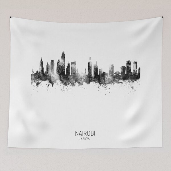 Item preview, Nairobi Kenya Skyline designed and sold by ArtPrints.