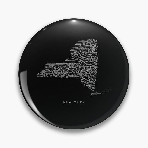 Item preview, New York Map Latest Topography Rock style  designed and sold by Mad Over Store.