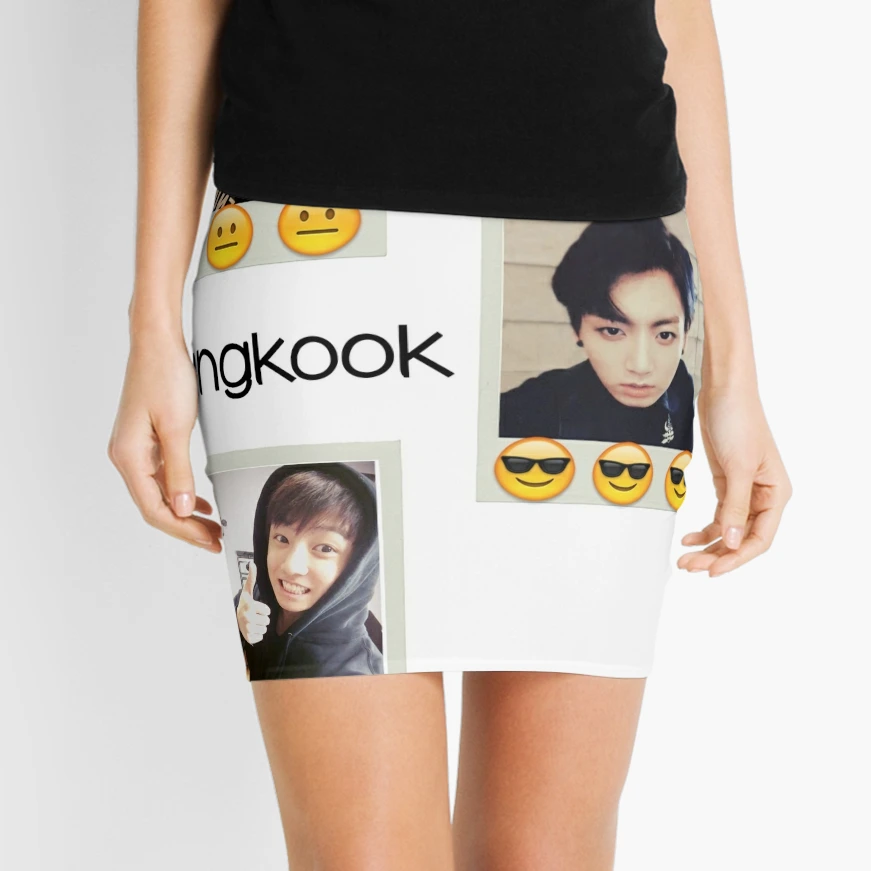 Jimin Excuse Me With Words Mini Skirt for Sale by thebatmanisar