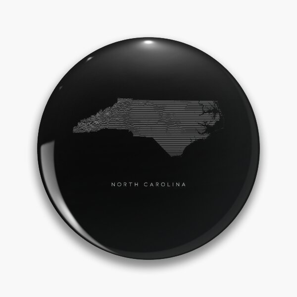Item preview, North Carolina Map Latest Topography Rock style  designed and sold by Mad Over Store.