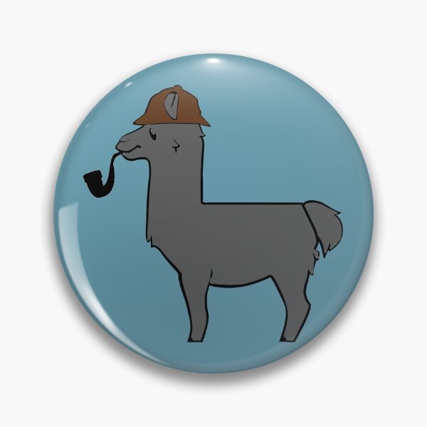 Item preview, The Great Llama Detective (Grey) designed and sold by CrimeLab.