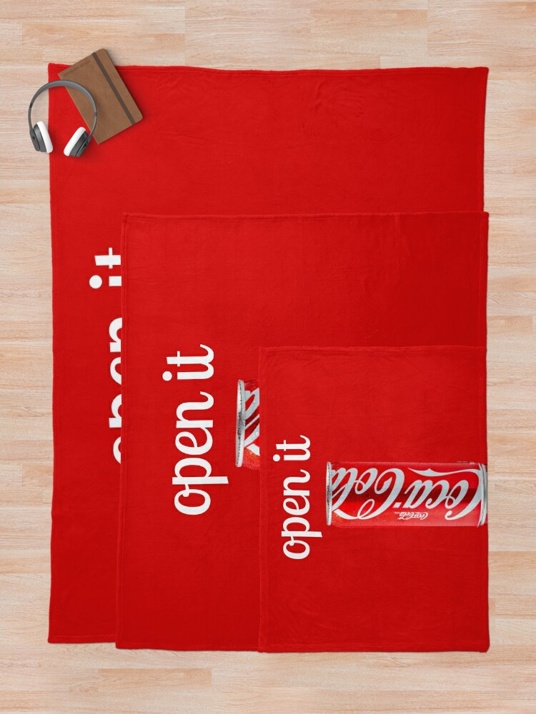 "Coca Cola" Throw Blanket by AnadeeaLupu | Redbubble