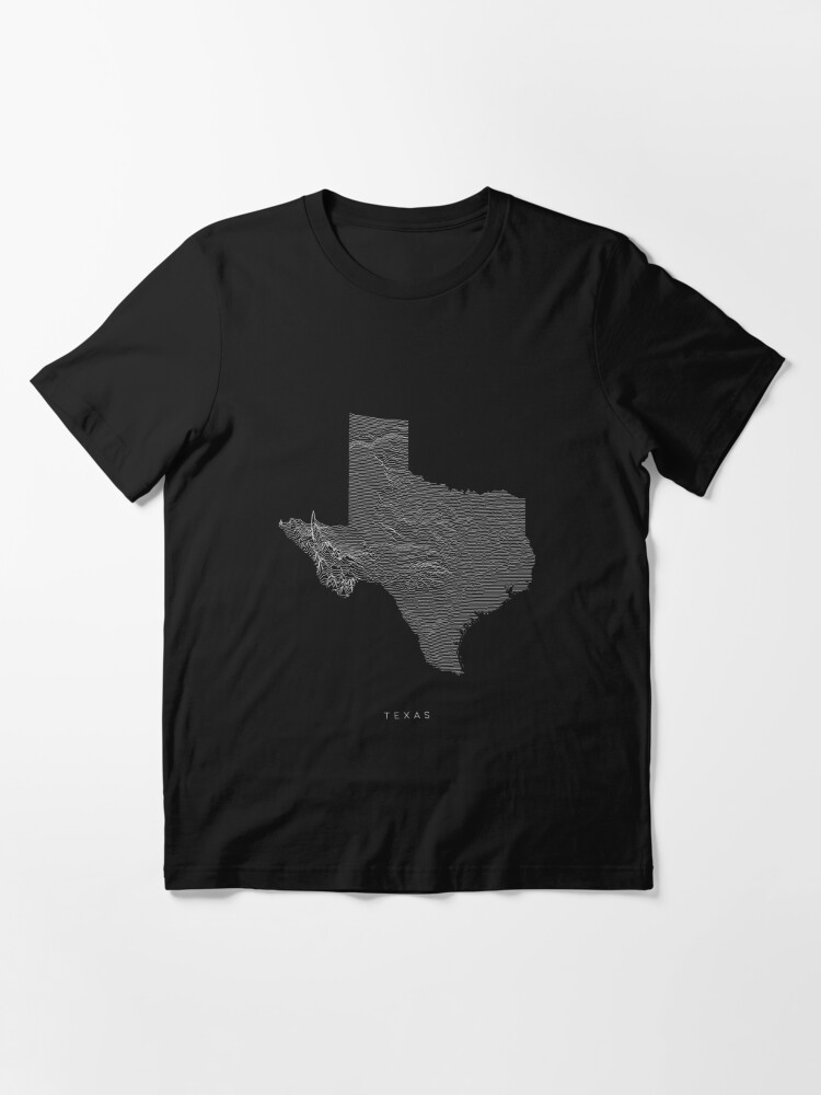 Texas Map Latest Topography Rock style 