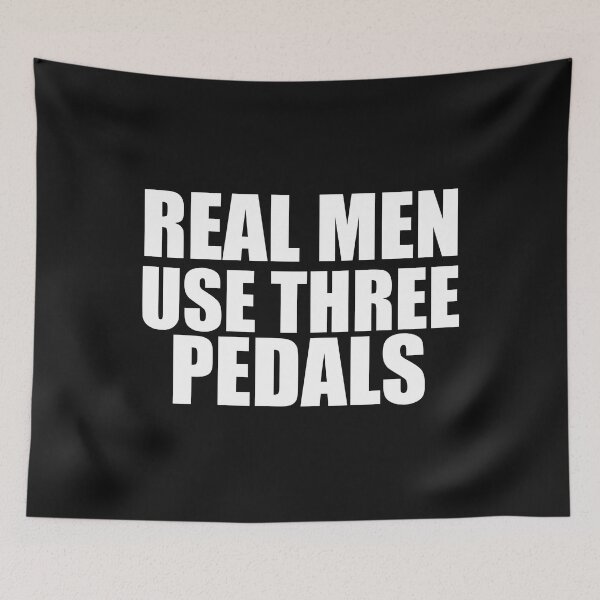Item preview, Real Men Use Three Pedals Gear Head Stick Shift Cars designed and sold by losttribe.