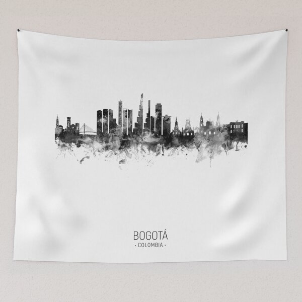 Aperçu de l'œuvre Bogotá Colombia Skyline créée et vendue par ArtPrints.